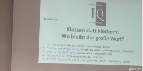 Reden: Diskussion beim Herbstforum der Initiative Qualität